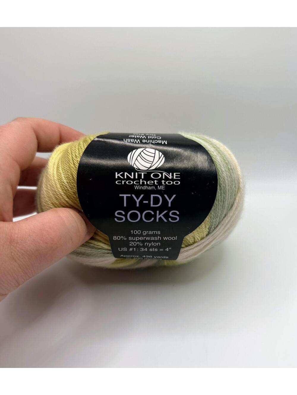Knit One Crochet Too TY-DY Socks Yarn 100g 80% Wool 20% Nylon Color 1518
